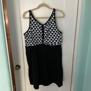 Macrame High Neck Swimdress, Size 22, NWT